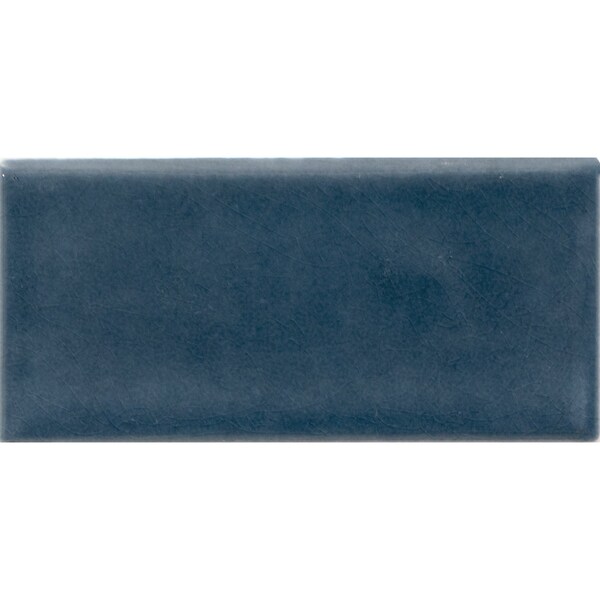 Bay Blue 3 In. X 6 In. Glossy Ceramic Handcrafted Glazed Tile, 8PK